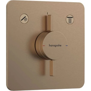 Hansgrohe DuoTurn Q - Смесител за вграждане, за 2 струи, четкан бронз 75414140 (75414140)