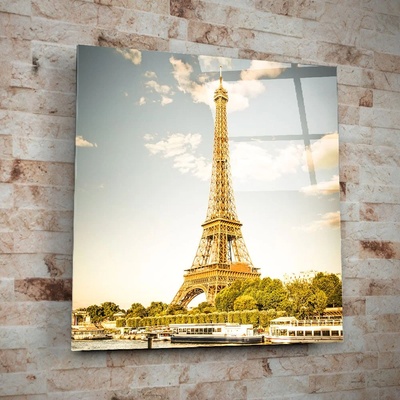 Art gift Стъклено АРТ пано - Златен Париж