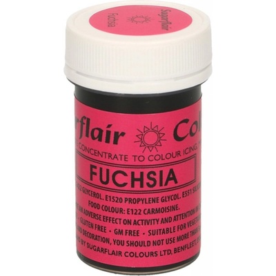 Sugarflair Colours Gélová farba Fuchsia Fuschsiová 25 g