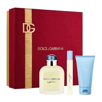 Dolce&Gabbana Light Blue Pour Homme Eau de Toilette мъжки комплект 125 мл + 10 мл + душ гел 50 мл