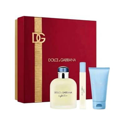 Dolce&Gabbana Light Blue Pour Homme Eau de Toilette мъжки комплект 125 мл + 10 мл + душ гел 50 мл