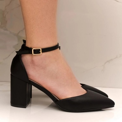 Dámske trblietavé sandále JENNIE čierne