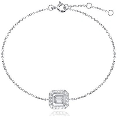 Silverino náramek se zirkony 8657