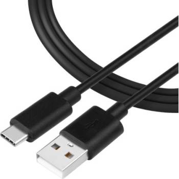 Tactical Smooth Thread Cable USB-A/USB-C 2m Black 8596311152955