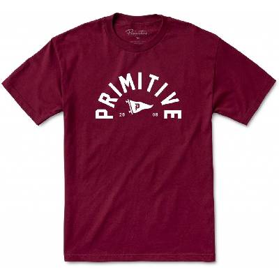Primitive Big Arch Dirty P Pennant Tee Burgundy