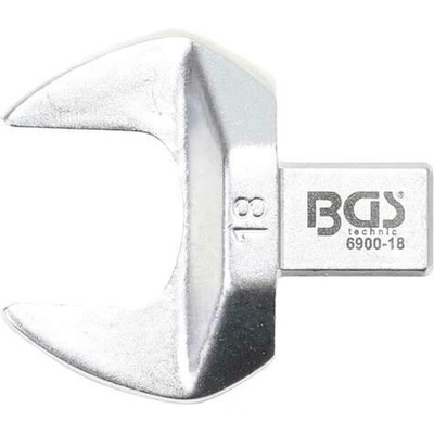 BGS Technic Nástrčný plochý otevřený klíč 18 mm s upnutím 9x12 mm BGS 6900-18