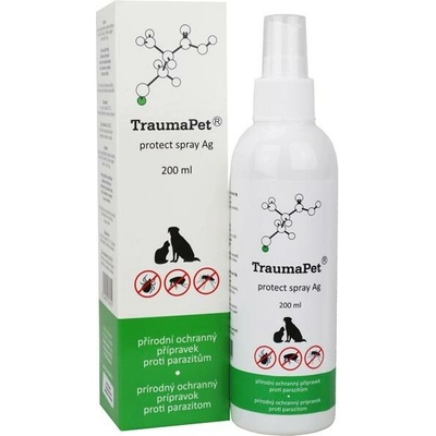 TraumaPet kvapky do uší so striebrom pre psy a mačky 100 ml