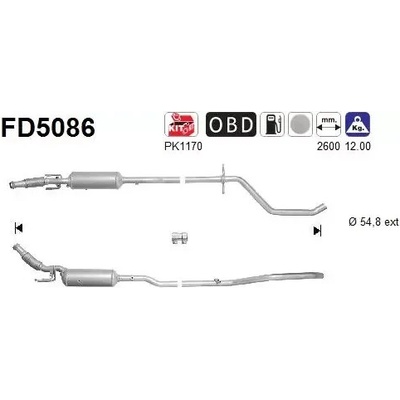 AS Filtr pevných částic ASA FD5086