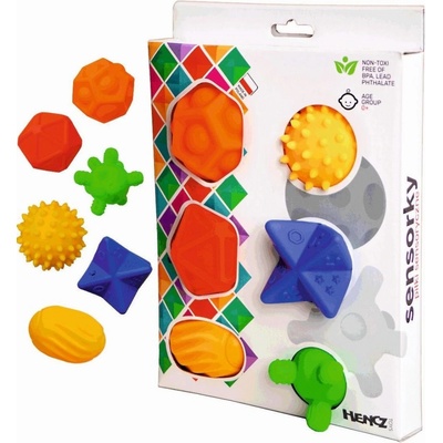 Hencz Toys Edukační barevné míčky ježečci 5ks v krabičce