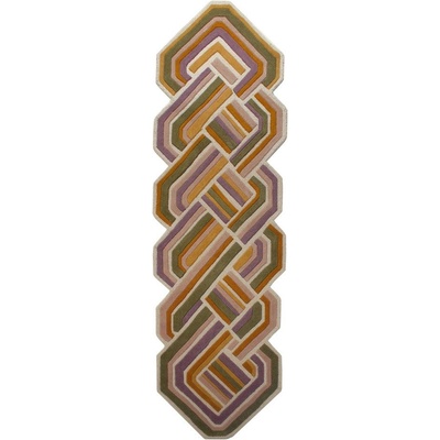 Flair Rugs Ръчно изработена вълнена пътека 80x300 cm Lattice Shaped - Flair Rugs (503119381154)