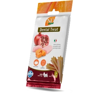 Farmina N&D Pumpkin Dental Treat Adult - Дентални лакомства за кучета с тиква