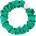 By Eloise London Silk Scrunchie Silver Heart Ластик за коса за жени цвят Jungle Green