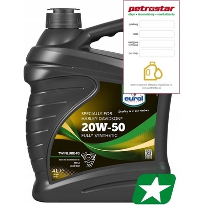 Eurol 4T HARLEY TWINLUBE FS 20W-50 4 l