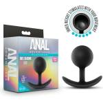 Blush Novelties Anal Adventures Platinum Silicone Vibra Plug Black