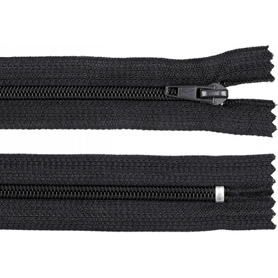 Spirálový zip No 5 délka 18 cm POL, malé, 332 černá