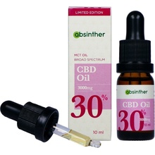 Absinther Broad spectrum MCT kokosový CBD olej 30% 10 ml 3000 mg