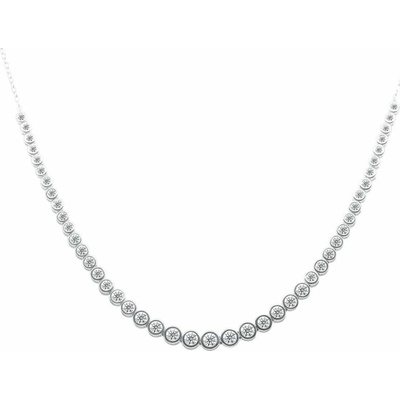 Eppi Luxusní stříbrný náhrdelník s diamanty N49373