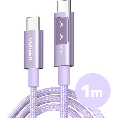 Ugreen 65092 USB-C/USB-C 100W 1m fialový