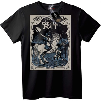 NOONEBRAND Тениска Еднорог Воин от Фантазията - 2XL, Black