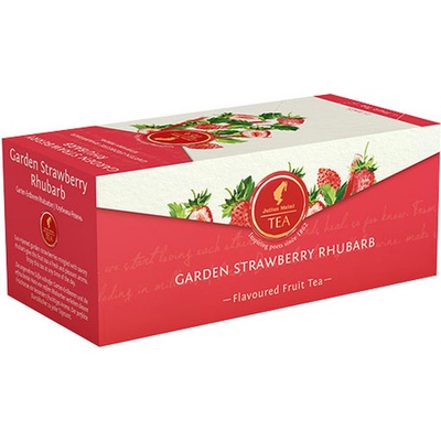 Julius Meinl Prémiový ovocný čaj Jahodový Garden Strawberry Rhubarb 25 x 2,5 g