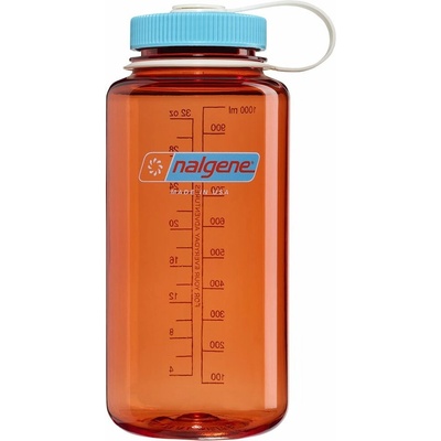Nalgene Wide Mouth Flame w/Blue Atoll 1000 ml