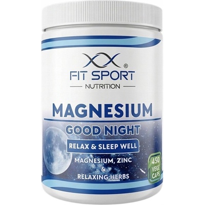 FitSport Nutrition Magnesium GOOD NIGHT 450 vege kapslí