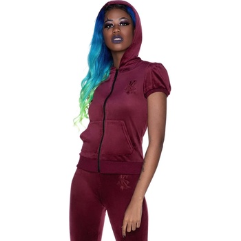 Image 1 of KILLSTAR Дамски суичър KILLSTAR - Dee-Lux Velvet - бордо - KSRA003461