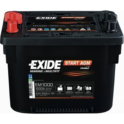 Exide Start AGM 12V 50Ah 800A EM1000