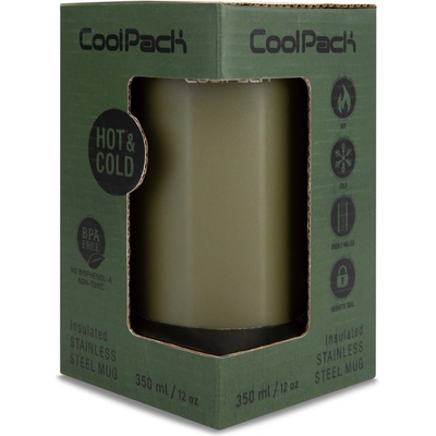 CoolPack termohnrček Patio 350 ml Tom Zelená