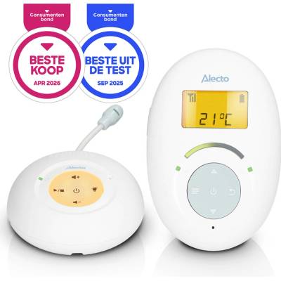 Alecto DBX120 dětská chůvička Full Eco DECT, bílá/modrá