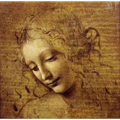 Grafika Leonardo da Vinci The Face of Giovane Fanciulla1508 1000 dielov