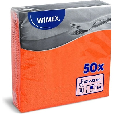 Wimex ubrousky 2V oranžové 50ks 33x33cm