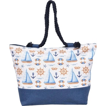 Image 1 of Лятна плажна чанта с корабчета