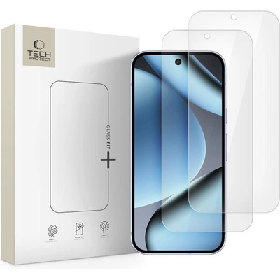 2 x Стъклен протектор за дисплей на Google Pixel 9 Pro XL / 10 Pro XL от Tech-Protect Glass Fit+ - Clear (5906302331956)