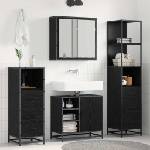 vidaXL Комплект мебели за баня 4 бр. Черния дъб 65 x 33 x 60 см (3402413)