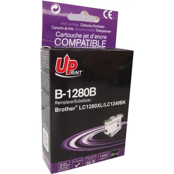 Compatible Мастилница uprint lc1280xl/1240/1220, brother, Черен (lf-ink-brot-lc1240b-up)