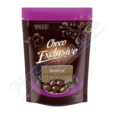 Poex Choco Exclusive Mandle v hořké čokoládě 175 g