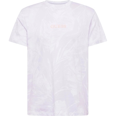 GUESS Тениска лилав, бяло, размер s