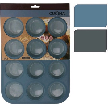 M.A.T. forma na muffiny 12ks 33x25x3cm silikón mix farieb