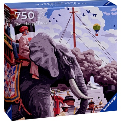 Ravensburger Пъзел Ravensburger от 750 части - Около света за 80 дни (12001201)