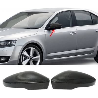 100% Karbón kryty zrkadiel Škoda Octavia III