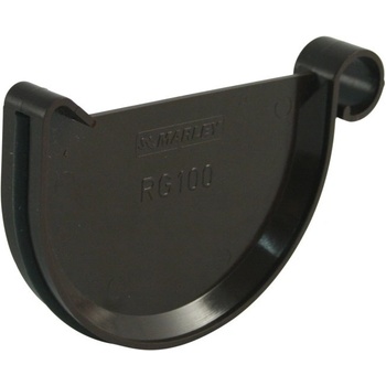 Marley Continental Čelo odkvapového žľabu RG 100 plastové RAL 8017 hnedé