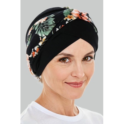 Aradesa dámský turban s páskem černý