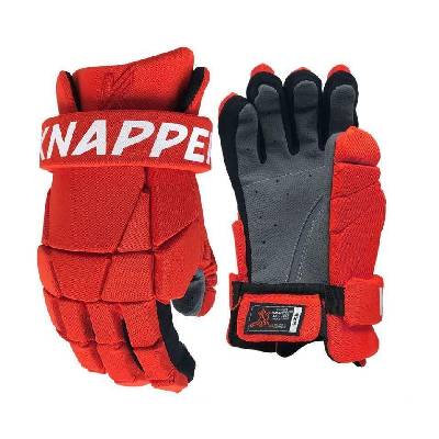 Knapper Hokejbalové rukavice Knapper AK3 YTH, Dětská, červená, 9"