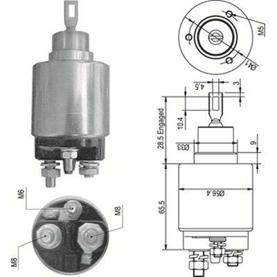 Elektromagnetický spínač, štartér MAGNETI MARELLI 940113050348