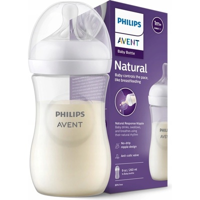 Avent Philips Láhev Natural Response bílá 260 ml – Zboží Dáma