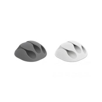 Delock Органайзер за кабели, 6 бр, сиво/бяло (18297) (18297)