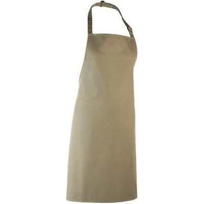 Premier Workwear Klasická zástěra za krk PR150 Olive Pantone 378 72x86cm