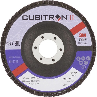 3M Cubitron II Lamelový kotouč 115 mm 80 7100101807 2 ks