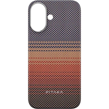 PITAKA Magsafe Калъф за iPhone 16, Pitaka Edge Case Sunset, Кафяв (KI1601U)